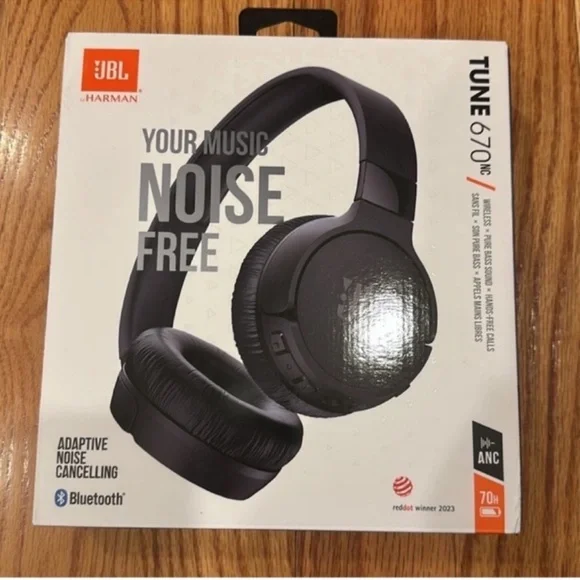New in Box JBL Tune 670NC Bluetooth Wireless On-Ear Headphones- Black - Picture 7 of 12